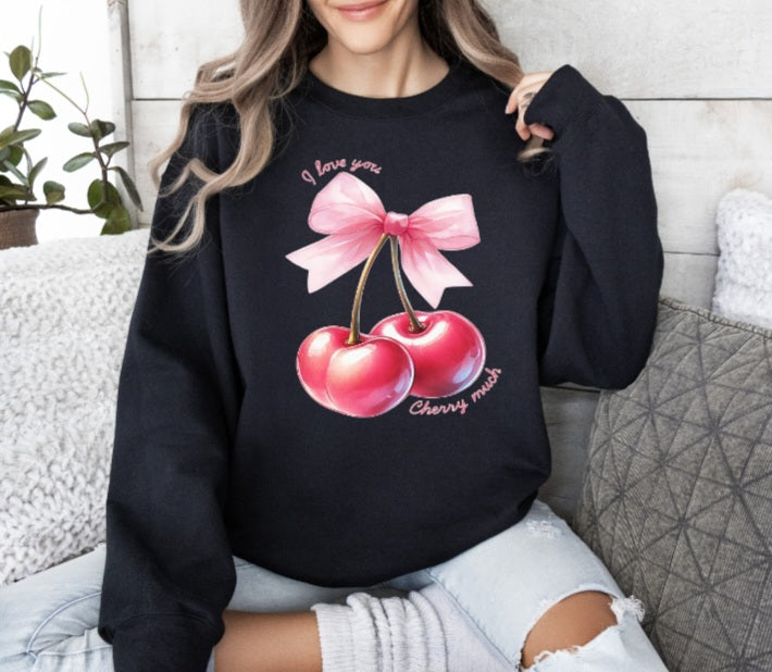 I love you  Cherry Much Sweatshirt